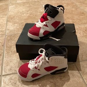 White and red Jordan’s